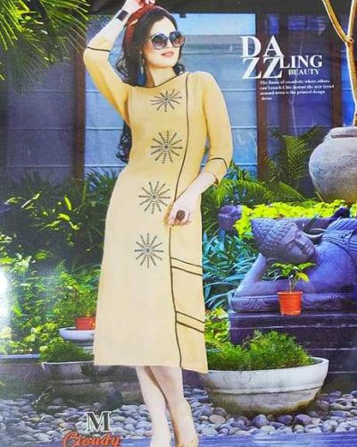 Yellow Magic Shade Kurti