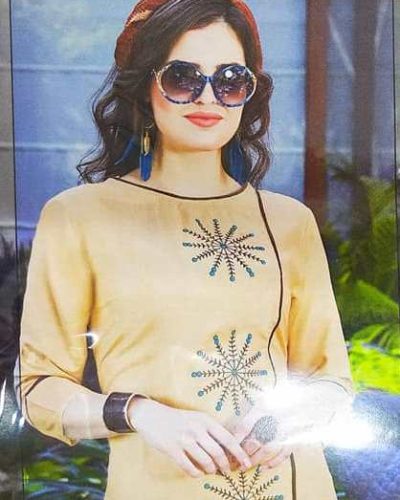 Yellow Magic Shade Kurti