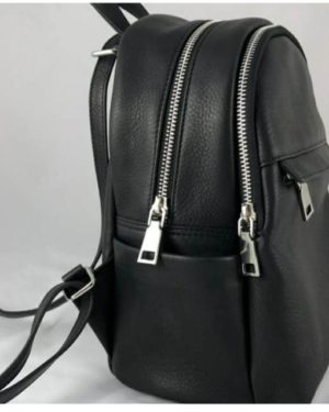Women Black Solid Backpack