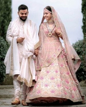 CREAM WEDDING LEHENGA CHOLI