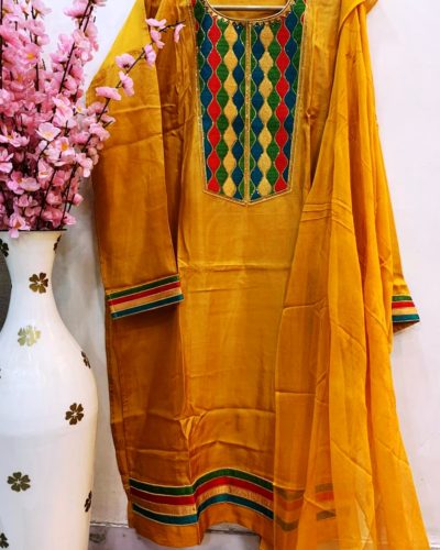 Ethnic Suit with beautiful embroidery