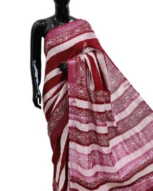 Bagru Block Printed Sarees