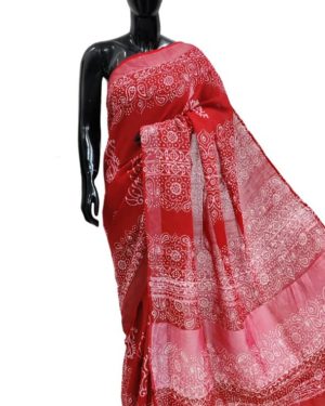 Bagru Block Printed Sarees