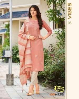 Pur Cotton Stiched Suit