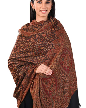 Women’s Faux Pashmina Wool Kashmiri Design Shawl
