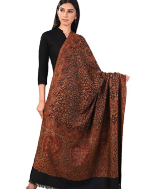 Women’s Faux Pashmina Wool Kashmiri Design Shawl