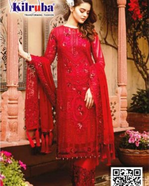 Beautiful Embroidered Semi stitched Suit