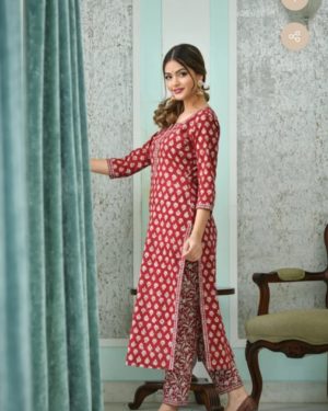 COTTON KURTI SET