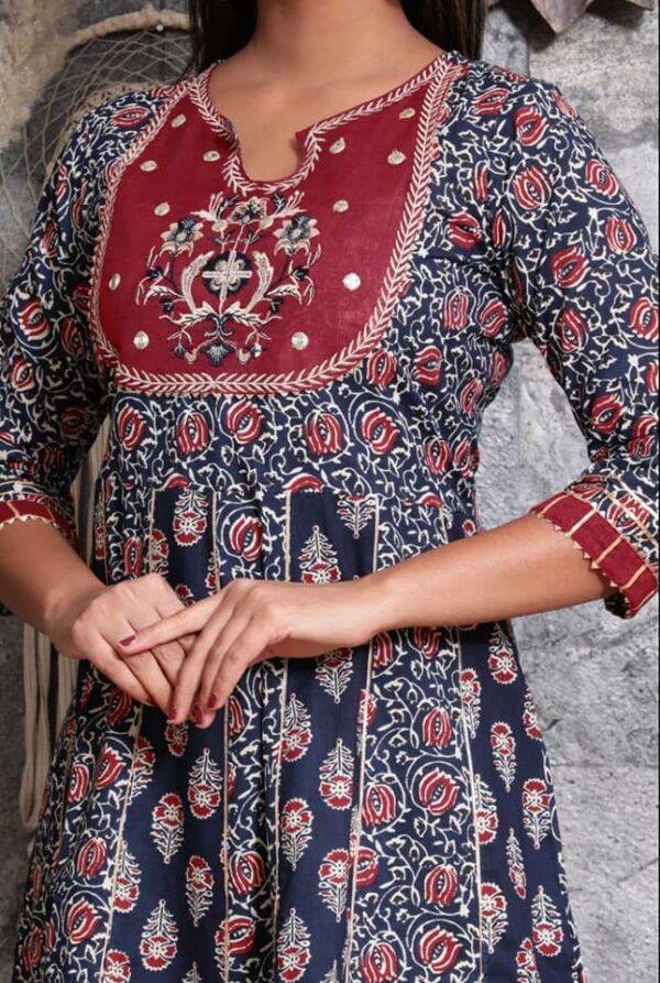 peplum kurti set
